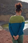Strickset Pullover Lang YarnsDonegal Tweed+ GAL mit Anleitung in garnwelt-Box S