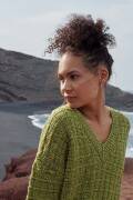 Strickset Pullover Lang YarnsDonegal Tweed+ MANDY mit Anleitung in garnwelt-Box