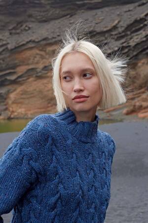 Strickset Pullover Lang YarnsDonegal Tweed+ PHILIPPA mit Anleitung in garnwelt-Box S