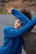 Strickset Pullover Lang YarnsDonegal Tweed+ RAHEL mit Anleitung in garnwelt-Box S-M