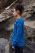 Strickset Pullover Lang YarnsDonegal Tweed+ RAHEL mit Anleitung in garnwelt-Box S-M