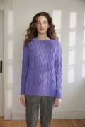 Knitting set Sweater CASHMERE+ with knitting instructions in garnwelt box in size S-M