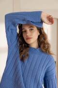 Strickset Pullover Lang YarnsCashmere Premium ZEHRA mit Anleitung in garnwelt-Box