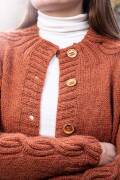 Strickset Cardigan Lang Yarns Baby Alpaca  Zen Nordic Waves (Francais) mit Anleitung in garnwelt-Box S