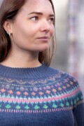 Strickset Sweater Lang Yarns Baby Alpaca  MilleColoriSocksLaceLuxe Nordic Favorite (English) mit Anleitung in garnwelt-Box S
