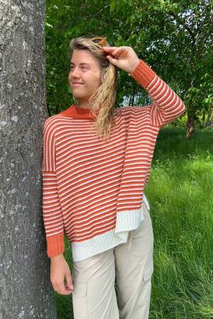 Strickset Pullover Lang Yarns Baby Alpaca Nordic Lines (Deutsch) mit Anleitung in garnwelt-Box