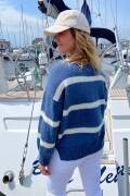 Strickset Sweater Lang Yarns Baby Alpaca Nordic Sailor (English) mit Anleitung in garnwelt-Box