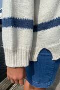 Strickset Sweater Lang Yarns Baby Alpaca Nordic Sailor (Dansk) mit Anleitung in garnwelt-Box XS