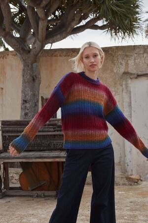Strickset Pullover Lang Yarns Move ply MOVEMENT mit Anleitung in garnwelt-Box