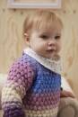 Strickset Pullover Lang Yarns Merino  Bébé Color DAGMAR mit Anleitung in garnwelt-Box