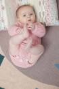 Knitting set Long-sleeved romper MERINO 200 BEBE with knitting instructions in garnwelt box