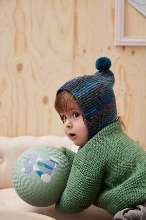 Strickset Mütze Lang Yarns Mille Colori Baby UBBE mit Anleitung in garnwelt-Box 68-74