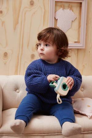 Strickset Pullover oversized Lang Yarns Merino  Bébé TILL mit Anleitung in garnwelt-Box