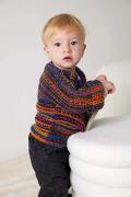 Strickset Pullover Lang Yarns Merino  Color COCO mit Anleitung in garnwelt-Box 74-80