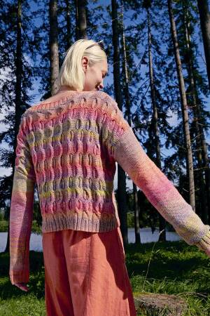 Strickset Pullover Lang Yarns Illusion ZINZI mit Anleitung in garnwelt-Box S-M