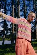 Strickset Pullover Lang Yarns Illusion ZINZI mit Anleitung in garnwelt-Box S-M