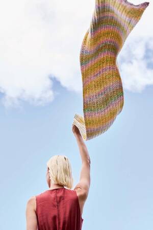 Knitting set Scarf ILLUSION with knitting instructions in garnwelt box