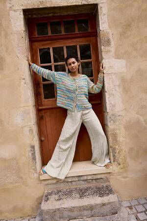 Knitting set Cardigan LISBOA with knitting instructions in garnwelt box in size S-M