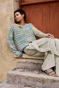 Knitting set Cardigan LISBOA with knitting instructions in garnwelt box in size S-M