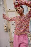 Strickset Pullover Lang Yarns Lisboa HILKE mit Anleitung in garnwelt-Box S