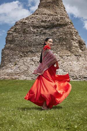 Strickanleitung Gehäkelter Poncho WAD-014-39 WOOLADDICTS Artsy INNER COMPASS als download