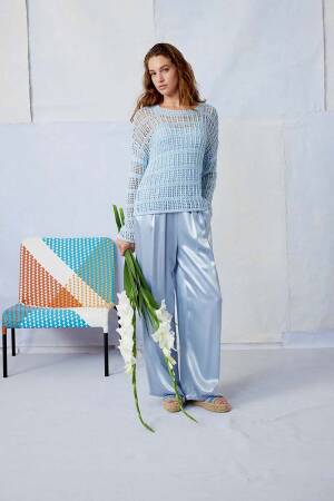 Strickset Pullover Lang Yarns Lino CHANTELLE mit Anleitung in garnwelt-Box S