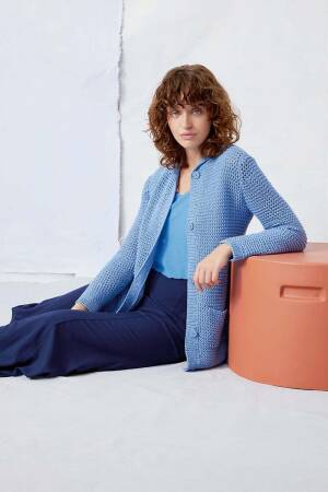 Strickset Jacke Lang Yarns Oceania LYSETTE mit Anleitung in garnwelt-Box S-M