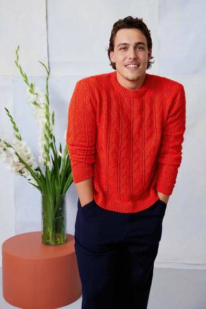 Strickset Herrenpullover Lang Yarns Ananas SIRO mit Anleitung in garnwelt-Box S-M