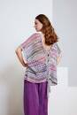 Strickset Pullover mit Schleife Lang Yarns Fiesta  Paillettes TEONA mit Anleitung in garnwelt-Box