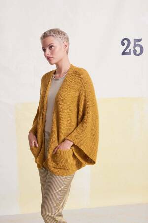 Strickset Jacke Lang Yarns Regina YEMINA mit Anleitung in garnwelt-Box S-M