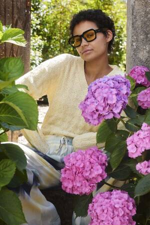 Knitting set Sweater BLISS with knitting instructions in garnwelt box in size S-M