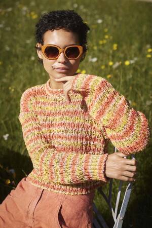 Strickset Pullover WAD WOOLADDICTS Artsy FLOWING RIBBONS mit Anleitung in garnwelt-Box
