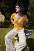 Strickset Kurzarmpullover WAD WOOLADDICTS Bliss CLIMBING IVY mit Anleitung in garnwelt-Box S