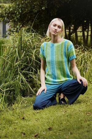 Strickset Kurzarmpullover WAD WOOLADDICTS Glow NATURE WALK mit Anleitung in garnwelt-Box