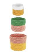 Strickset Baskets Set SUNSHINE mit Anleitung in garnwelt-Box in Größe 16 x 13 cm