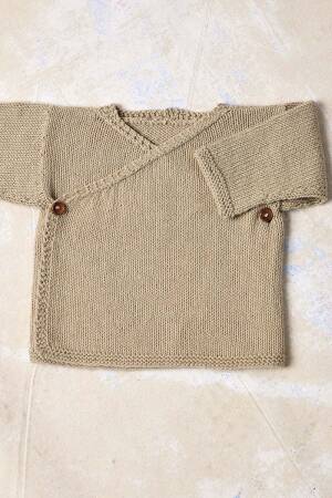 Knitting instructions Wrapover cardigan PTO-083_18 LANGYARNS Baby Cotton Naturally Colored as download