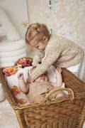 Strickset Stirnband Lang Yarns Baby Cotton Naturally Colored SYLTJE mit Anleitung in garnwelt-Box 26