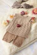 Strickset Tunika Lang Yarns Baby Cotton Naturally Colored FREJA mit Anleitung in garnwelt-Box 56-62