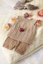 Strickset Hose Lang Yarns Baby Cotton Naturally Colored TOVE mit Anleitung in garnwelt-Box