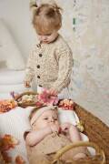 Strickset Jacke Lang Yarns Baby Cotton Naturally Colored SIV mit Anleitung in garnwelt-Box 62