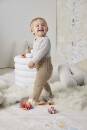 Strickset Hose Lang Yarns Baby Cotton Naturally Colored SAMI mit Anleitung in garnwelt-Box