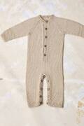 Strickset Strampelhose Lang Yarns Baby Cotton Naturally Colored SOREN mit Anleitung in garnwelt-Box 56-62