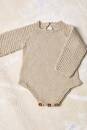 Knitting set Bodysuit BABY COTTON NATURALLY COLORED with knitting instructions in garnwelt box