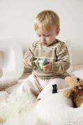 Strickset Pullover Lang Yarns Baby Cotton Naturally Colored LEIF mit Anleitung in garnwelt-Box
