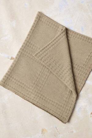 Knitting set Baby blanket BABY COTTON NATURALLY COLORED with knitting instructions in garnwelt box