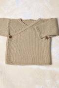 Strickset Wickeljacke Lang Yarns Baby Cotton Naturally Colored ANDERS mit Anleitung in garnwelt-Box 62