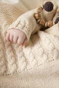Strickset Pullover Top Down Lang Yarns Baby Cotton Naturally Colored RUNE mit Anleitung in garnwelt-Box 62