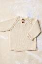 Strickset Pullover Top Down Lang Yarns Baby Cotton Naturally Colored RUNE mit Anleitung in garnwelt-Box 62