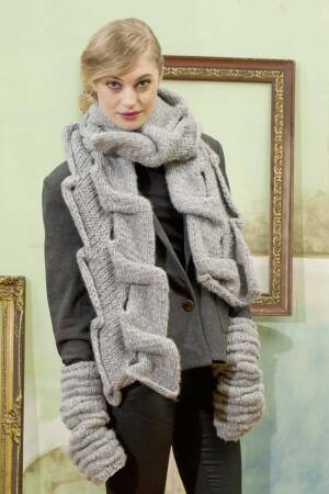 Knitting instructions Shawl 184-68 LANGYARNS MALOU as download