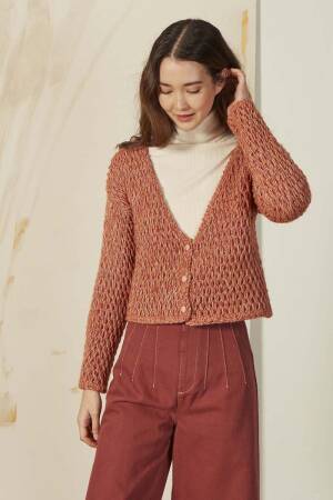 Knitting instructions Cropped cardigan 990-288 LANGYARNS KRIS as download